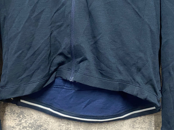 KN789 ラファ Rapha CLASSIC LONG SLEEVE JERSEY 長袖 サイクルジャージ 紺 M