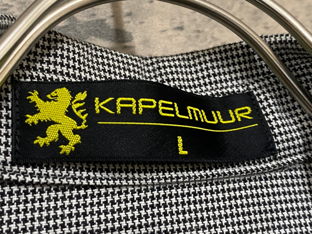 KF525 カペルミュール KAPELMUUR 長袖 サイクルジャージ 茶 黒 千鳥格子 L