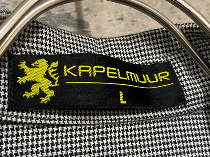 KF525 カペルミュール KAPELMUUR 長袖 サイクルジャージ 茶 黒 千鳥格子 L