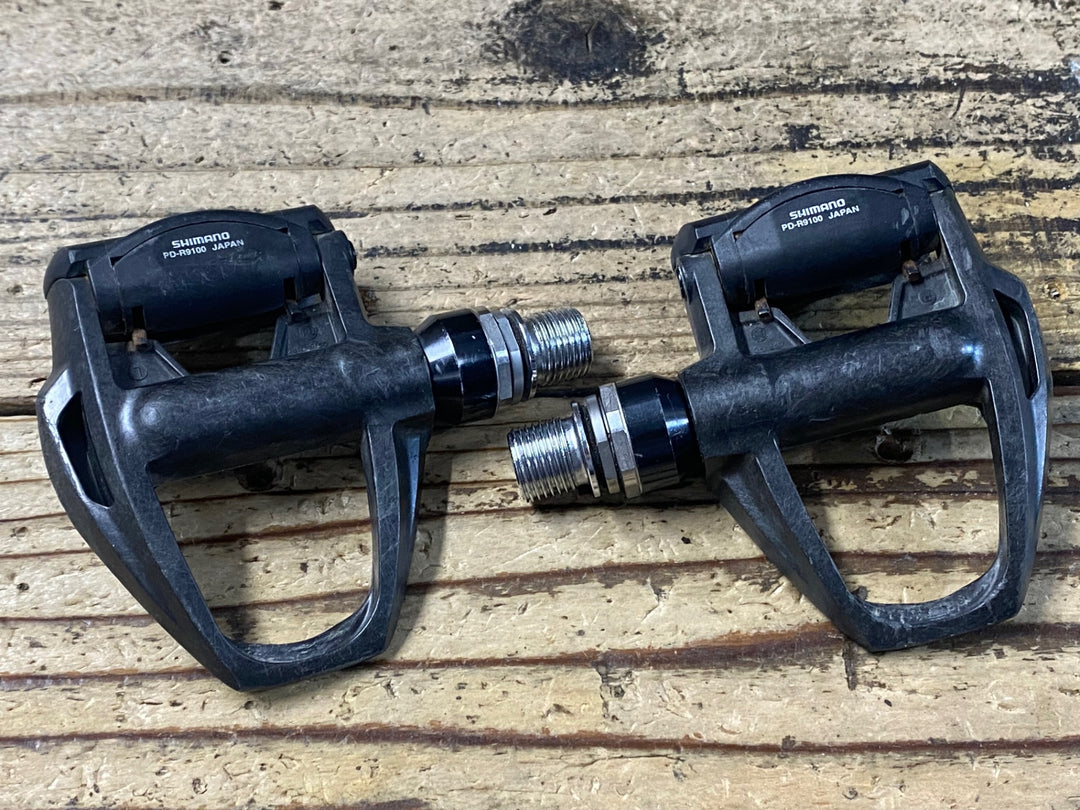 KF283 シマノ SHIMANO デュラエース DURA-ACE PD-R9100 ビンディングペダル ※左プレート欠品