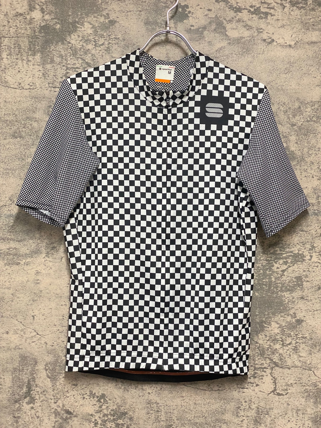 KH315 スポーツフル sportful 半袖 サイクルジャージ 白黒 M