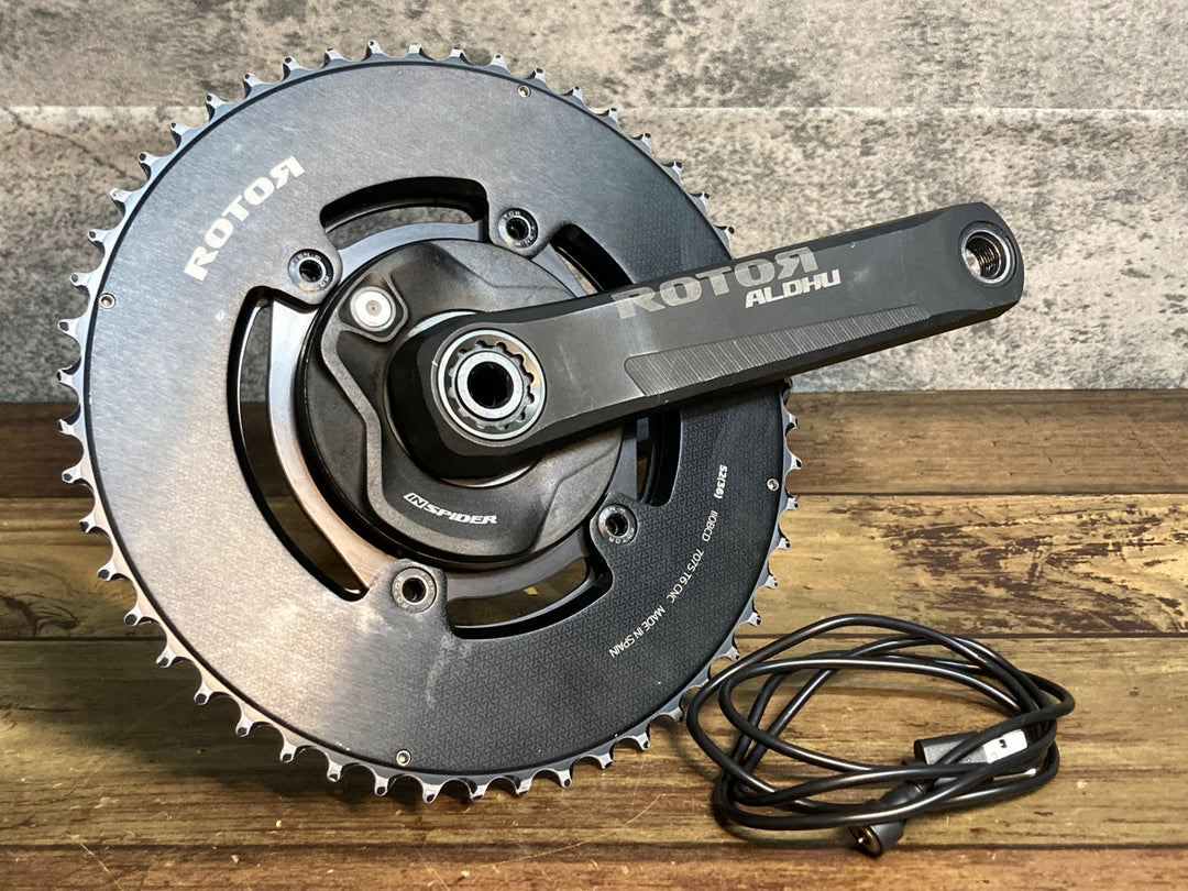 JP949 ローター ROTOR ALDHU INSPIDER パワーメーター クランクセット ROAD24 52/36 170mm 接続確認済