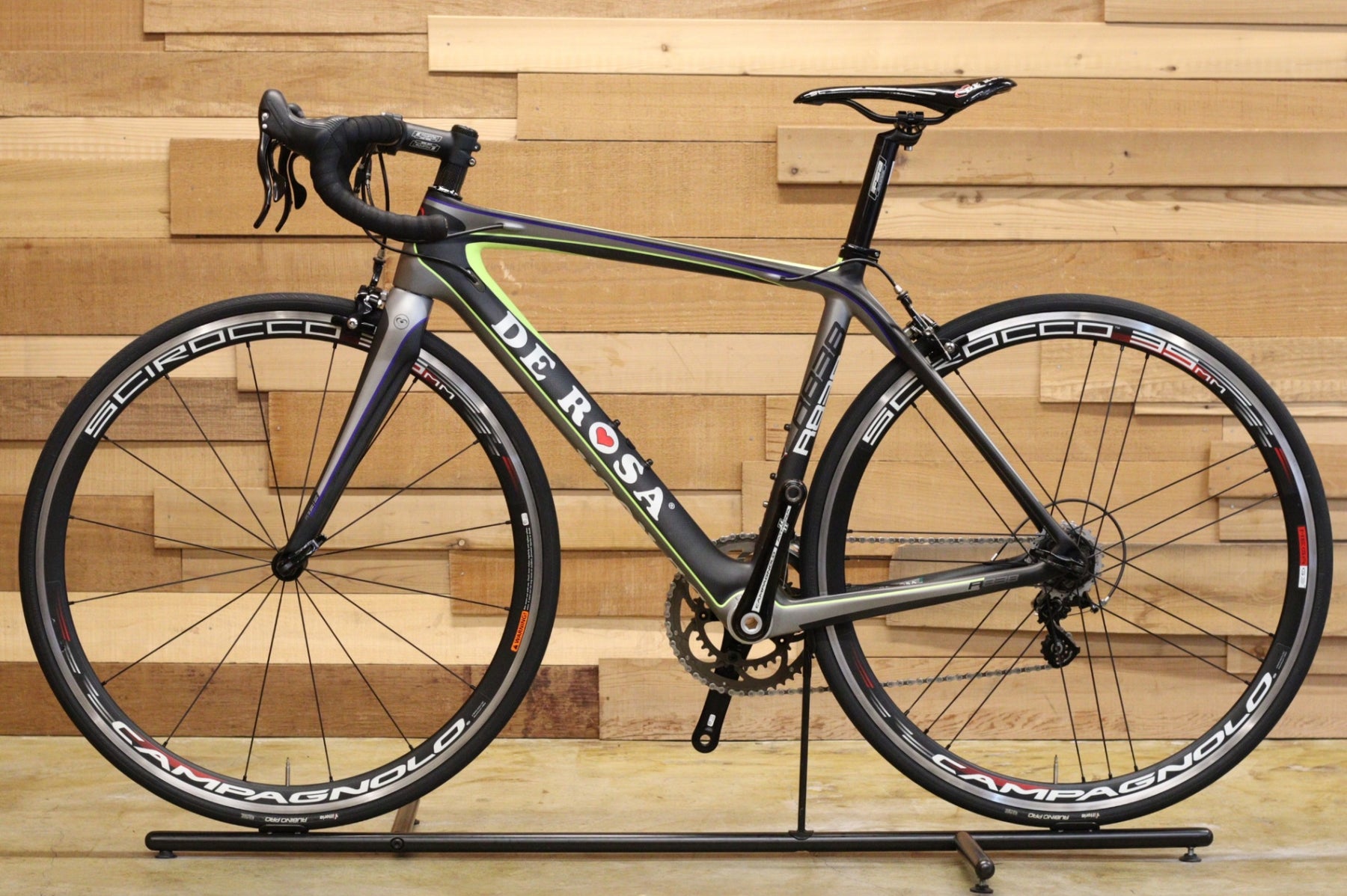 美品 デローザ DE ROSA カンパ アテナ カーボン イタリアン バイク デローザ DE ROSA R838 2014 45サイズ カンパニョーロ アテナ 11S