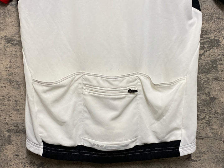 KN967 パールイズミ PEARL iZUMi 半袖 サイクルジャージ 白黒 L