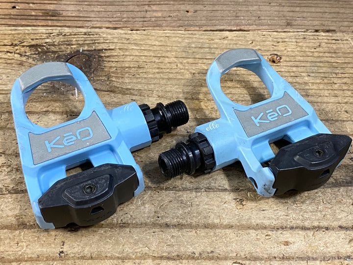 KC082 ルック LOOK ケオクラシック KEO CLASSIC ビンディングペダル スチールシャフト 水色