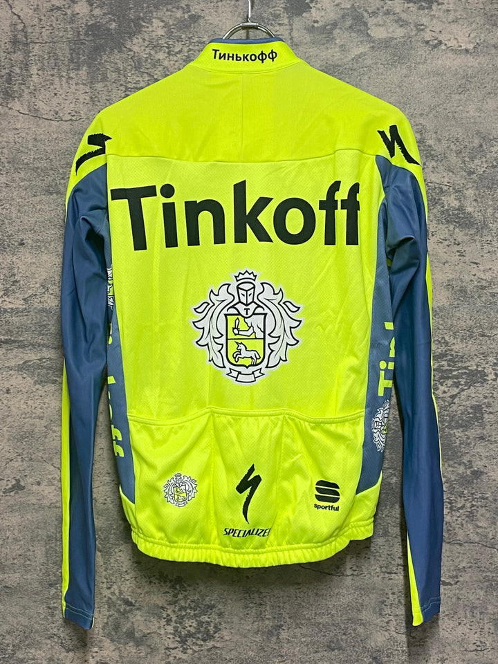 KJ867 スポーツフル sportful 裏起毛 長袖 サイクルジャージ 黄 M TINKOFF