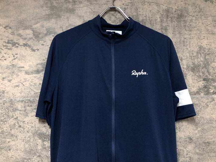 JW519 ラファ Rapha CORE LIGHTWEIGHT JERSEY 半袖 サイクルジャージ ネイビー XL