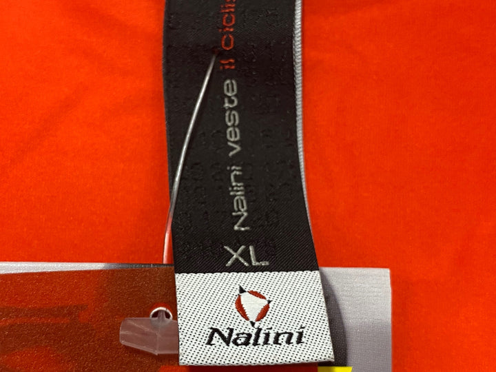 KJ988 ナリーニ NALINI 半袖 サイクルジャージ 赤グレー XL