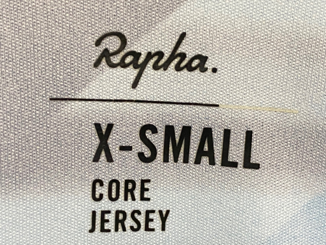 KB948 ラファ Rapha CANYON SRAM CORE JERSEY 半袖 サイクルジャージ 黒 赤 総柄 XS