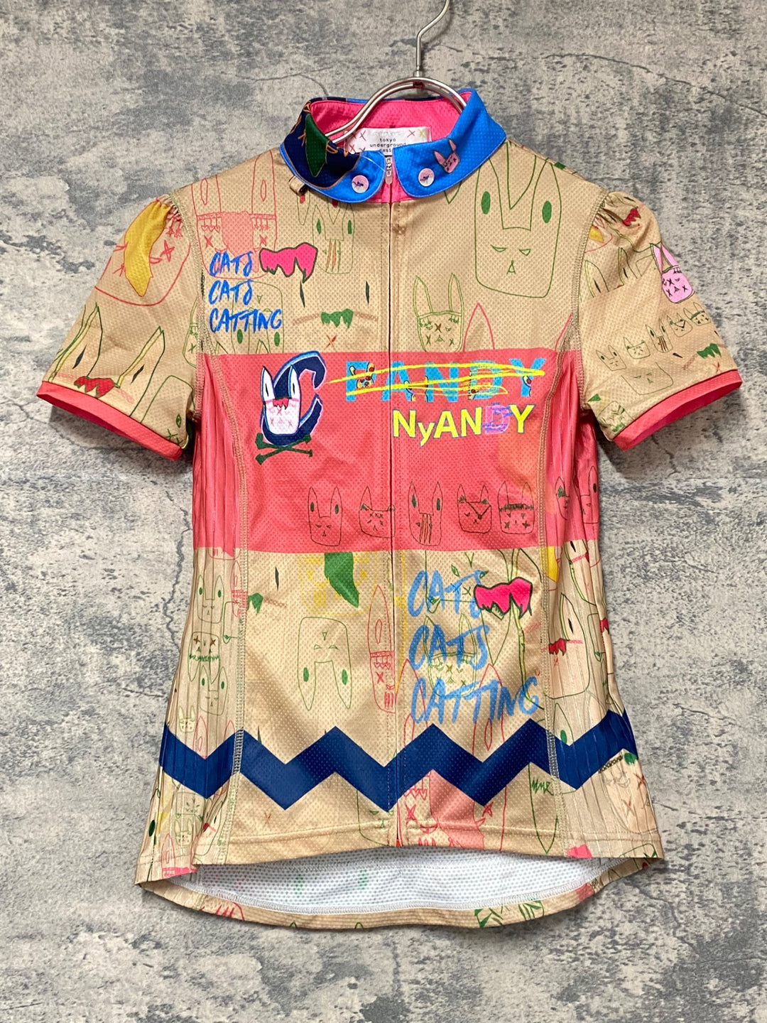 KK476 パンダーニ Pandani 半袖 サイクルジャージ ベージュ S レディース