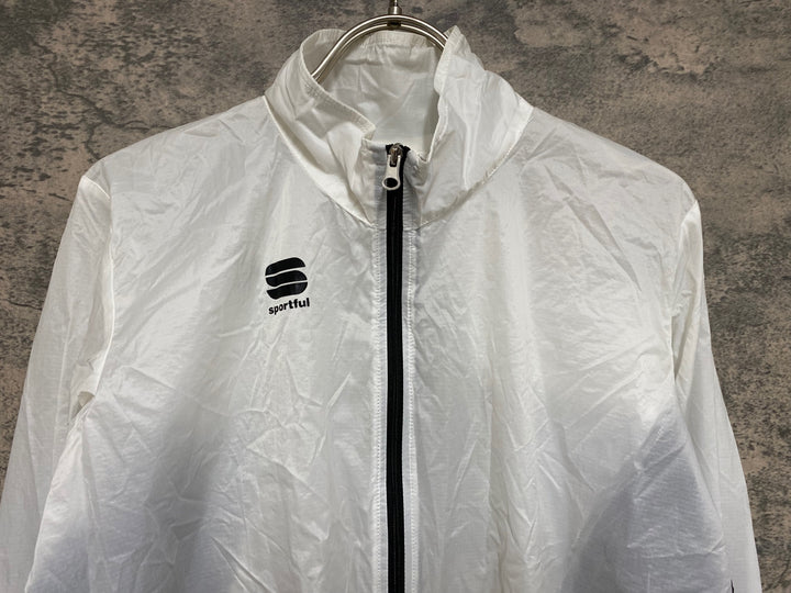 JP847 スポーツフル sportful 長袖 ウインドブレイカー 白 L