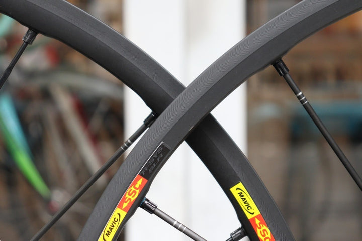 マヴィック MAVIC R-SYS SLR アルミ クリンチャー ホイールセット シマノ11S/12S ナローリム 15C 【横浜店】