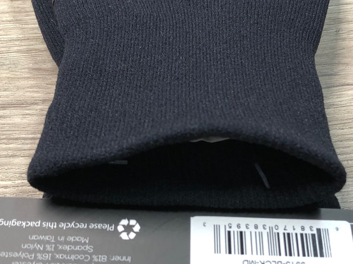JF182 showers pass WATER PROOF KNIT GLOVES 長指 グローブ 黒 M