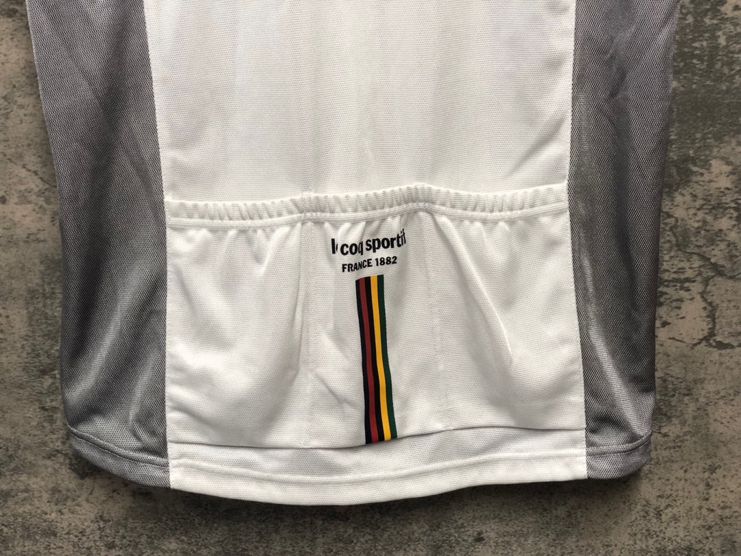 KK454 ルコックスポルティフ le coq sportif 半袖 サイクルジャージ 白 O