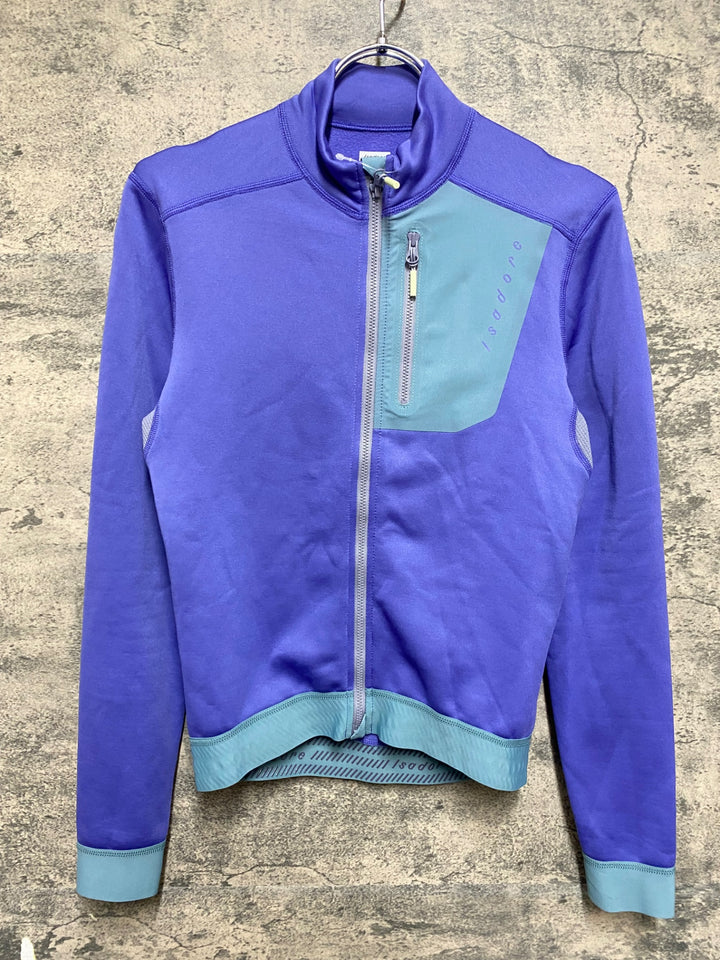 KS239 イザドア Isadore Alternative Eco Fleece Long Sleeve Jersey 長袖 サイクルジャージ 紫 S 裏起毛