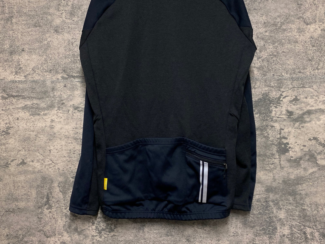 JU201 パールイズミ PEARL iZUMi 長袖 サイクルジャージ 裏起毛 M 黒グレー