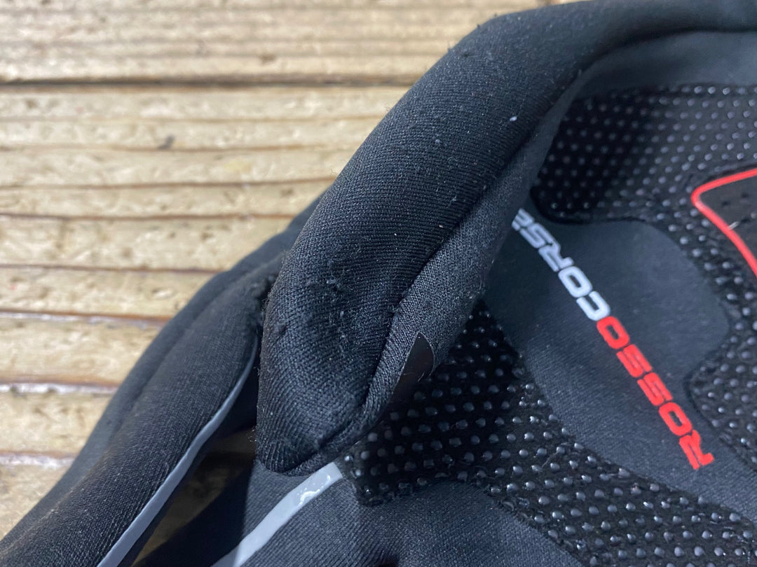 KP322 カステリ CASTELLI perfetto ROSSOCORSA GORE-TEX 長指 グローブ 黒 L 裏起毛 ※破れ