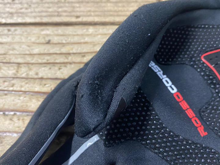 KP322 カステリ CASTELLI perfetto ROSSOCORSA GORE-TEX 長指 グローブ 黒 L 裏起毛 ※破れ