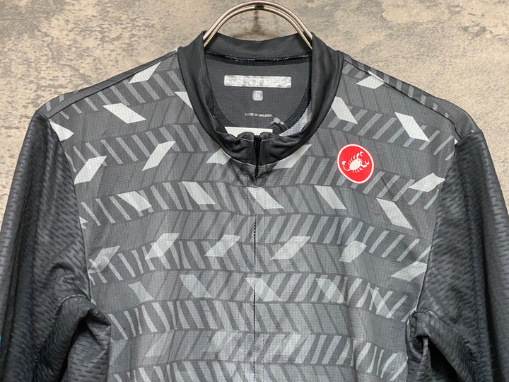 KG031 カステリ CASTELLI 半袖 サイクルジャージ グレー M