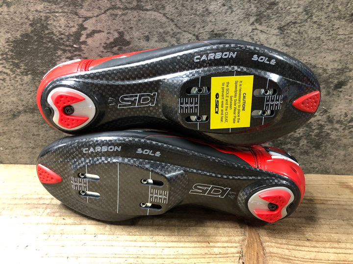 KB427 シディ SIDI SHOT MATT ビンディングシューズ 黒 赤 EU41 3穴