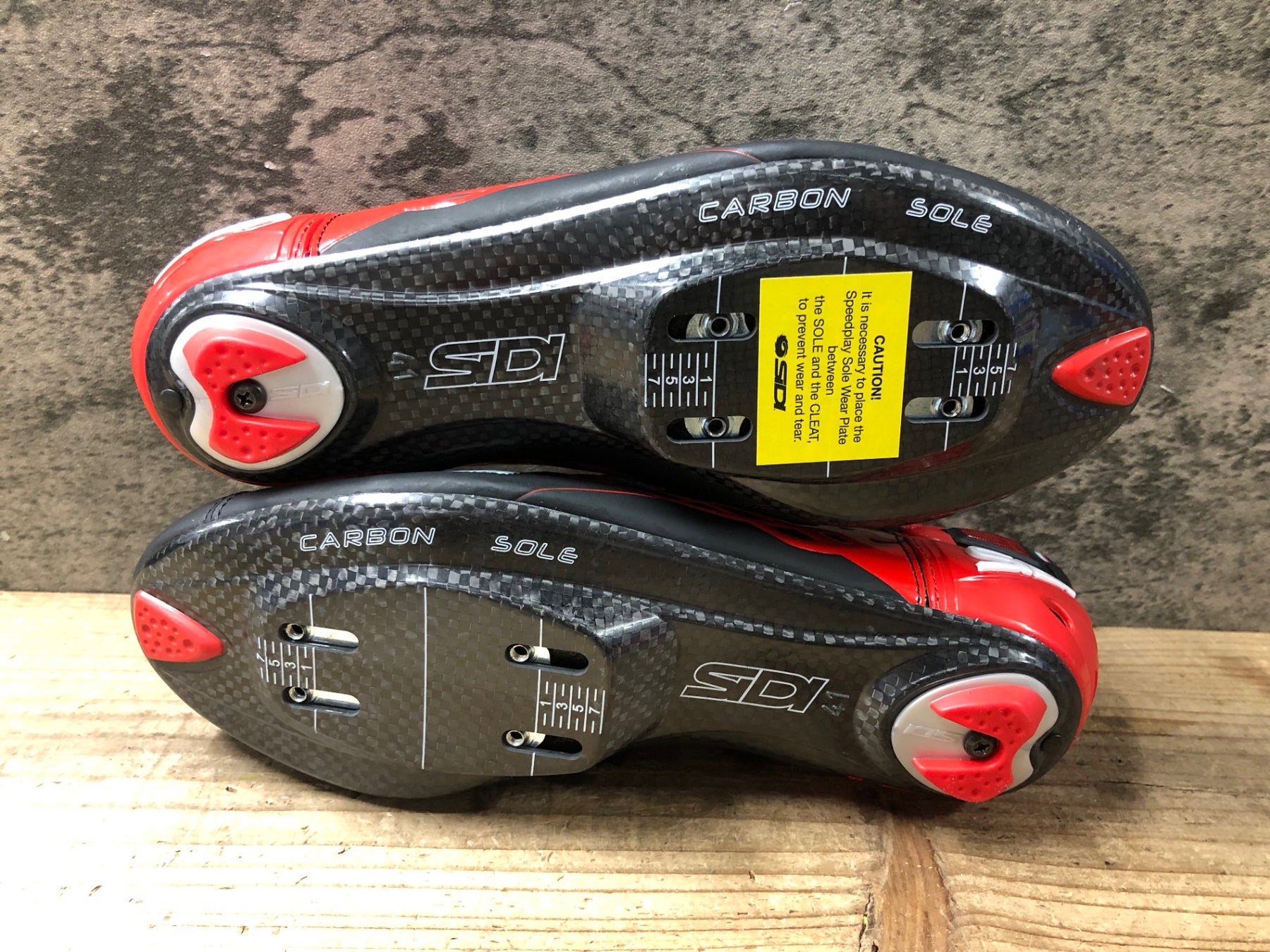 KB427 シディ SIDI SHOT MATT ビンディングシューズ 黒 赤 EU41 3穴