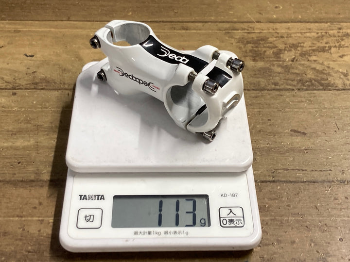 KP068 デダ Deda ZERO 1 アルミステム 白 Φ31.7 OS 60mm ※ボルト欠品
