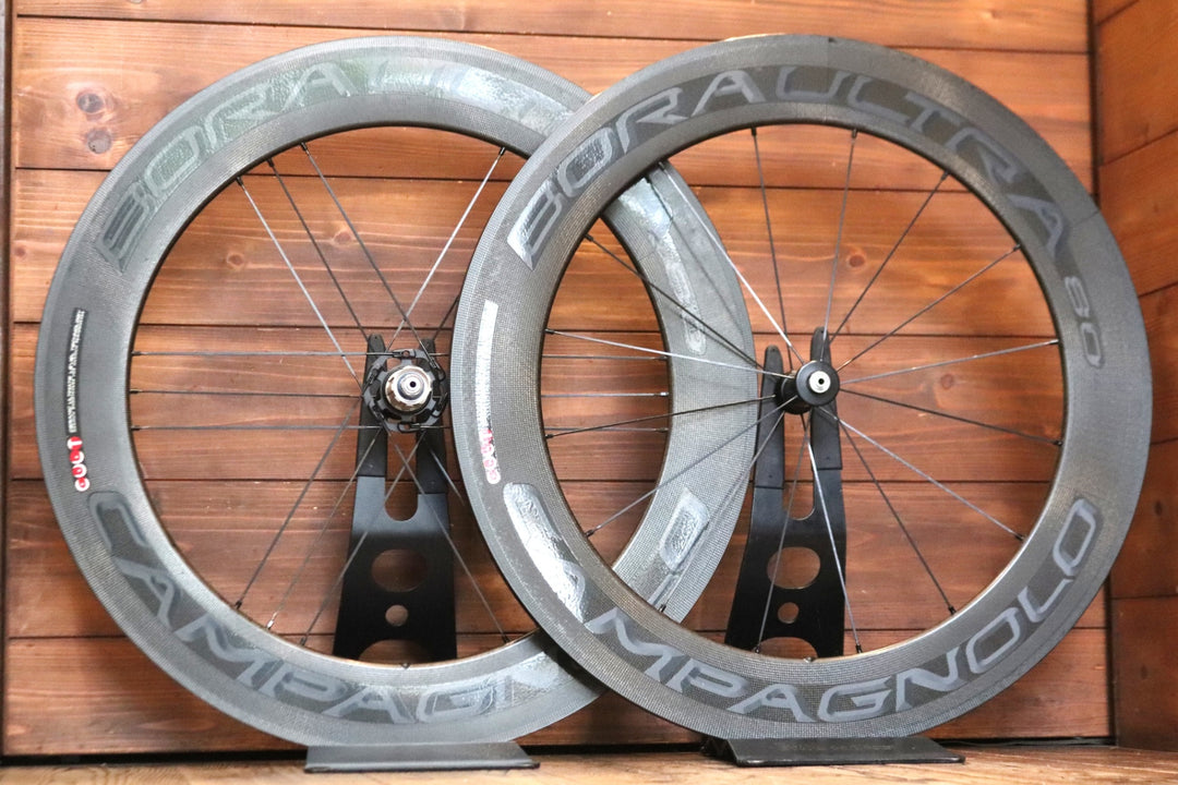 訳アリ カンパニョーロ CAMPAGNOLO ボーラ ウルトラ BORA ULTRA 80 カーボン チューブラー ホイールセット シマノ11S/12S 【東京南麻布店】