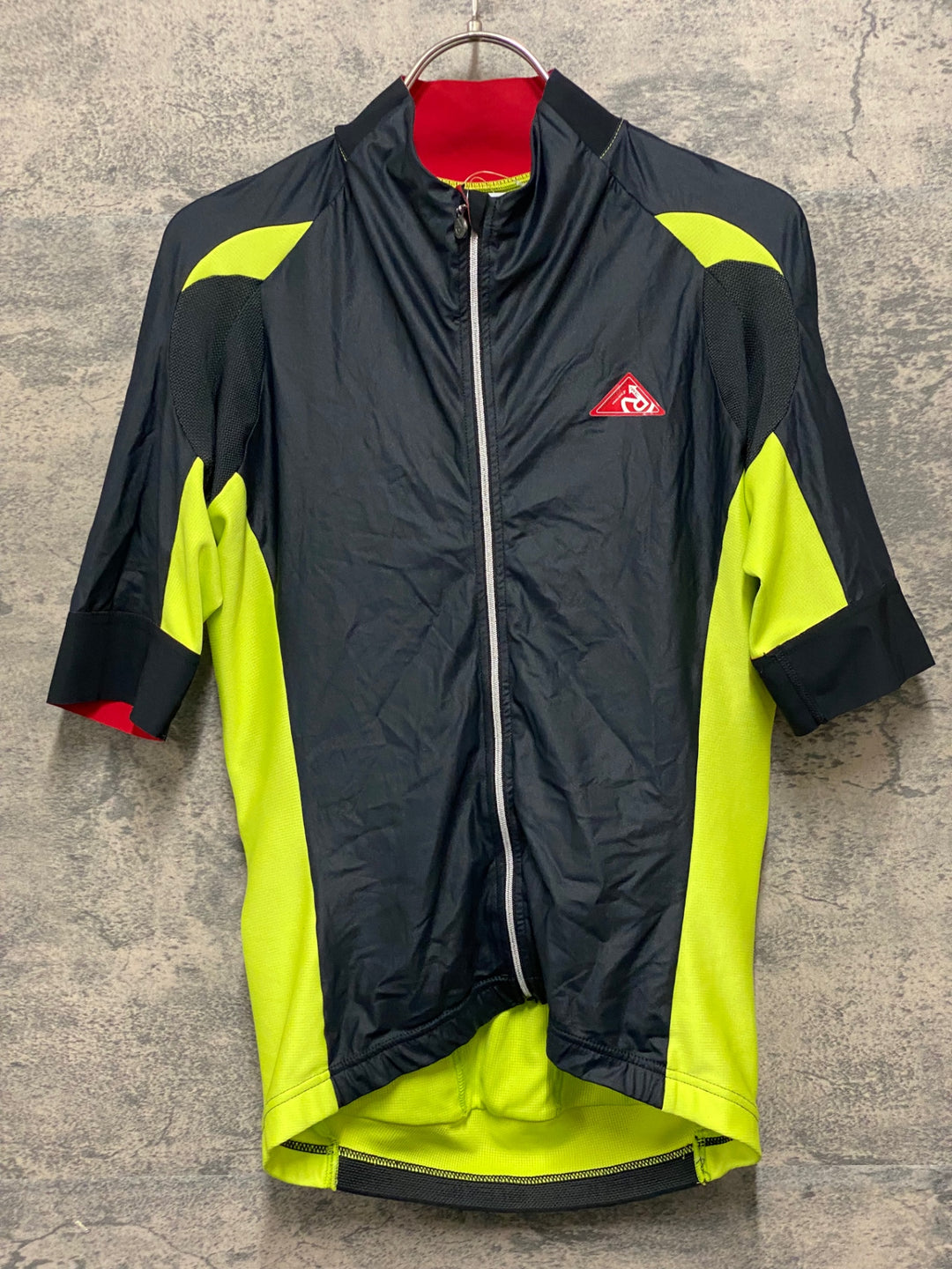 KM208 レリック reric 半袖 サイクルジャージ 黒黄 M POLARTEC