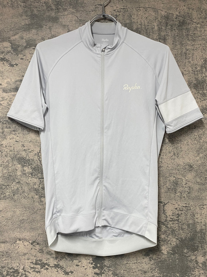 KJ750 ラファ Rapha CORE JERSEY 半袖 サイクルジャージ グレー S ※汚れ