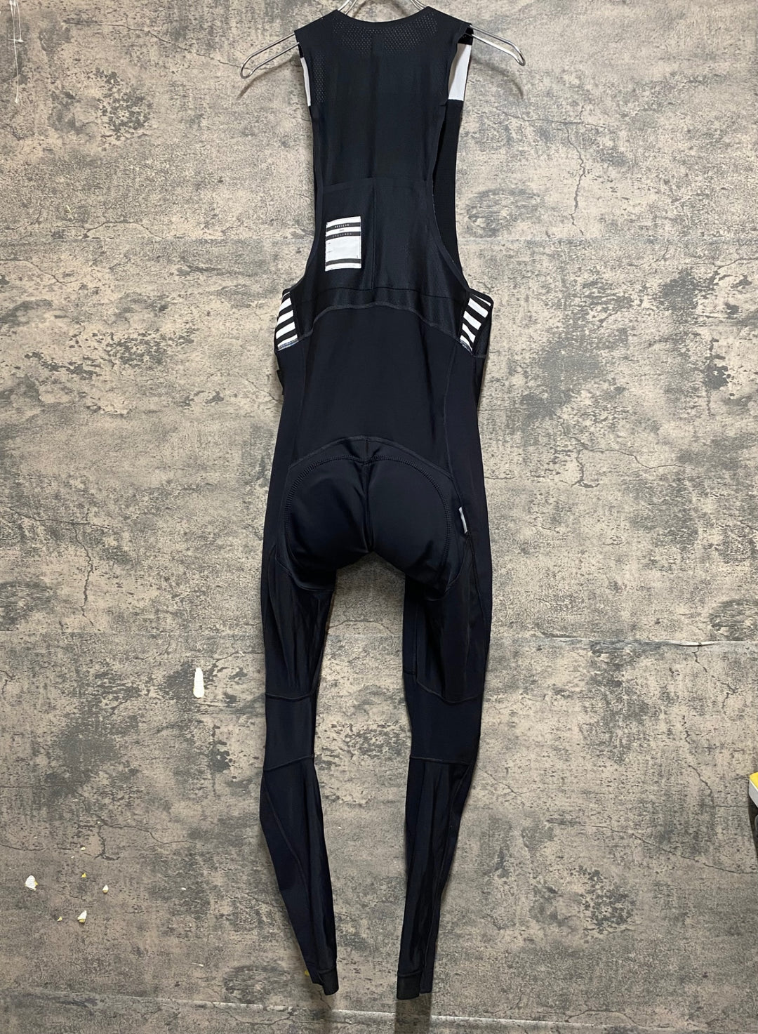 KN639 ラファ Rapha PRO TEAM WINTER TIGHTS WITH PAD ビブタイツ 黒 L 裏起毛 ※接着剥がれのためジャンク