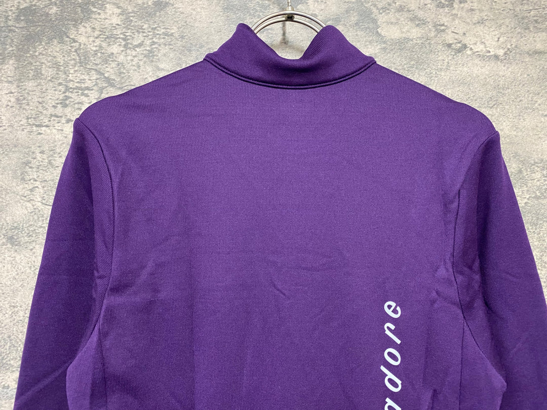 KD388 イザドア Isadore SIGNATURE THERMAL LONG SLEEVE JERSEY 長袖 サイクルジャージ 紫 M