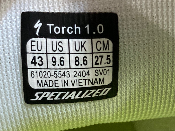 KG901 スペシャライズド SPECIALIZED トーチ TORCH 1.0 ビンディングシューズ EU43 3穴 白