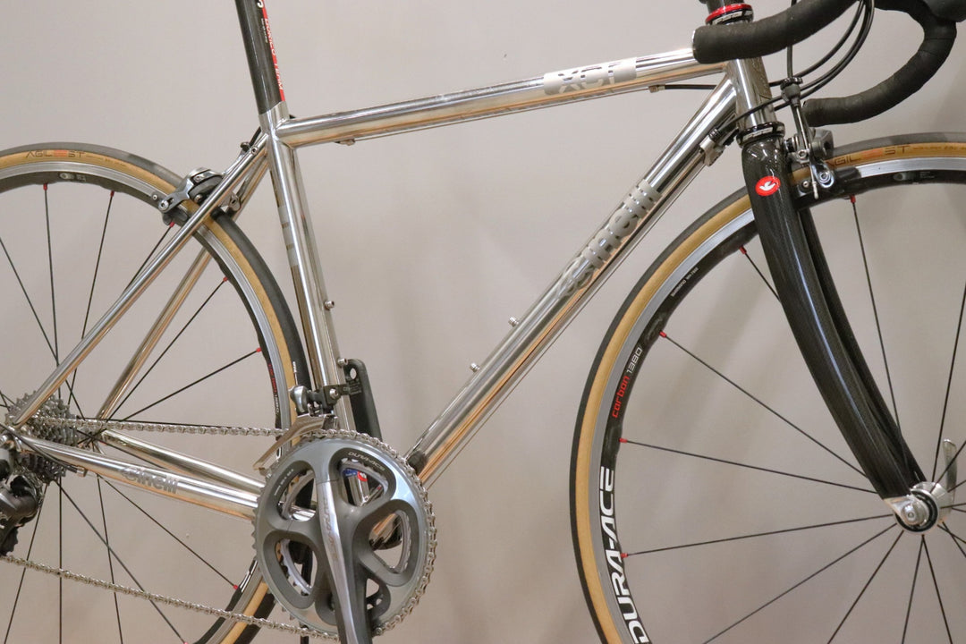 チネリ CINELLI XCR 2010頃 Sサイズ シマノ デュラエース 7900 10S ステンレス ロードバイク WH-7850-C24 【仙台店】