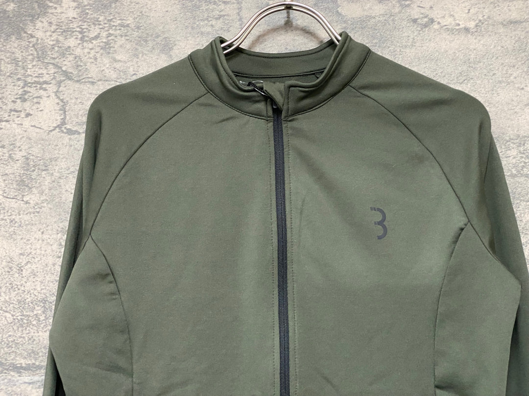 JY852 BBB 長袖 サイクルジャージ オリーブ M 裏起毛