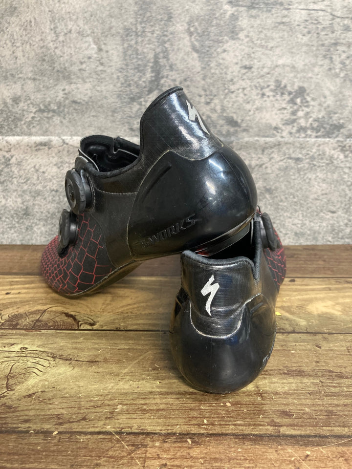 JT272 スペシャライズド SPECIALIZED S-WORKS 6 RD ビンディングシューズ 黒赤 3穴 EU39
