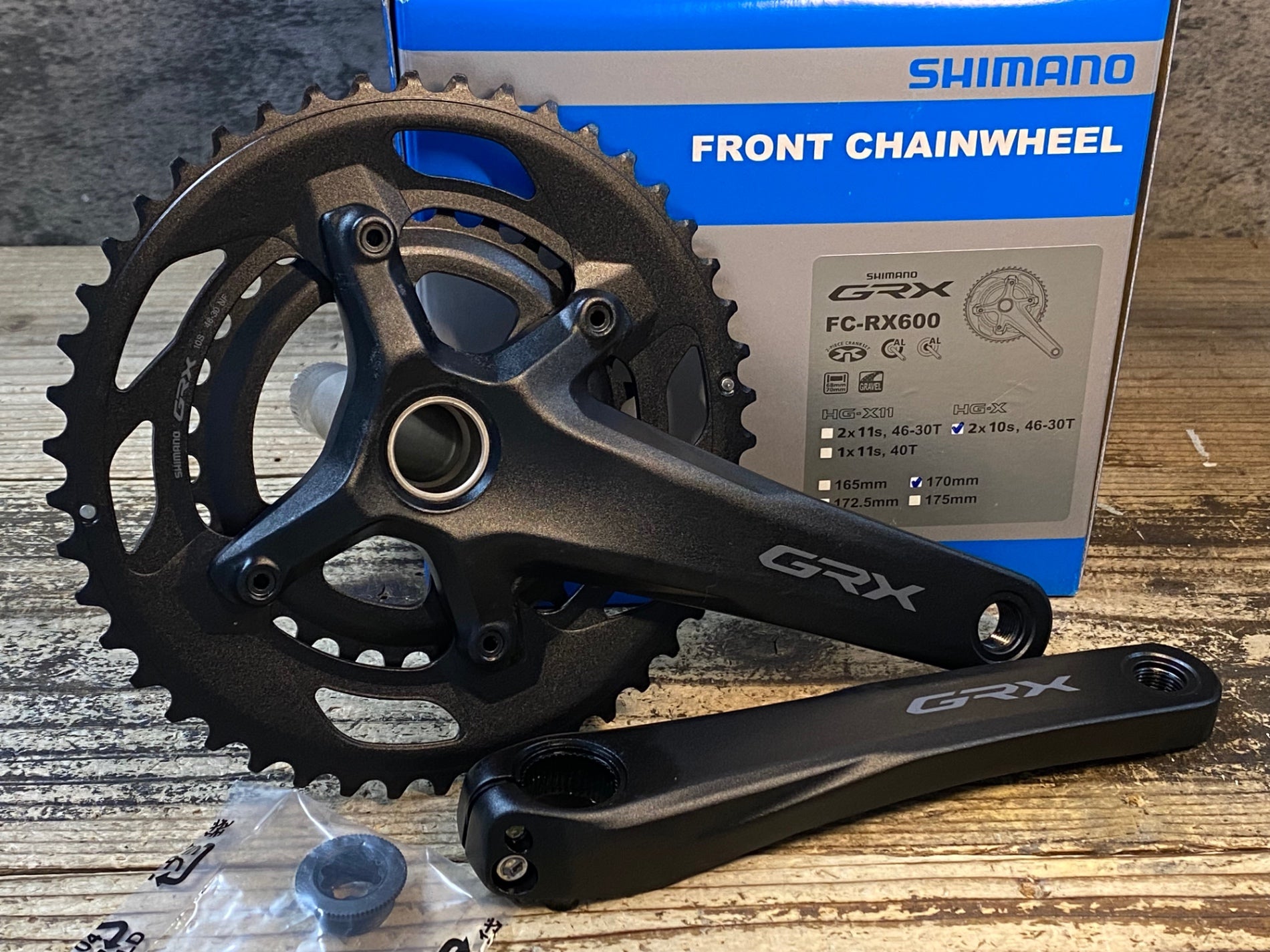 Shimano GRX FC-RX600 46-30t 165mm 10s 【公式通販】
