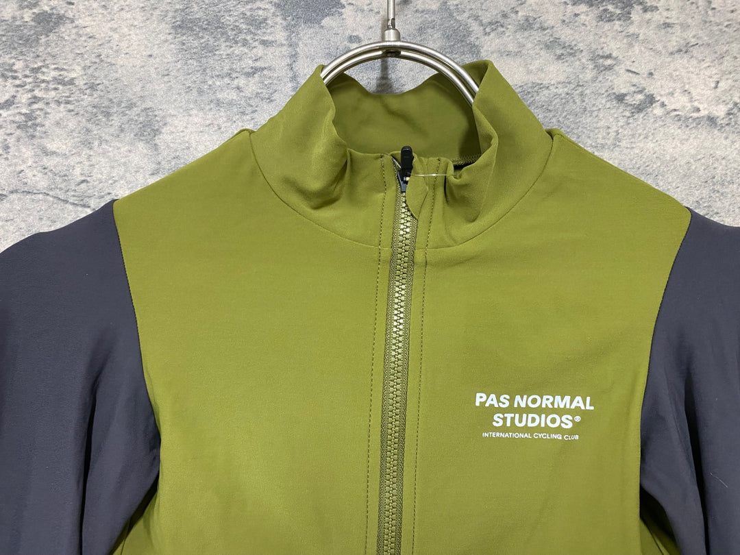 JY516 パスノーマルスタジオ PAS NORMAL STUDIOS Mechanism Long Sleeve Jersey 長袖 サイクルジャージ グレー グリーン レディース S ※スレ
