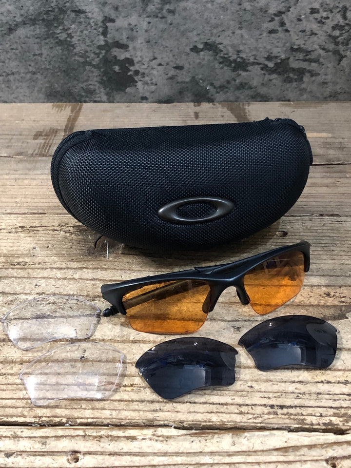 KB204 オークリー OAKLEY HALF JACKET サングラス アイウェア 黒 レンズ付属 ※レンズ小傷
