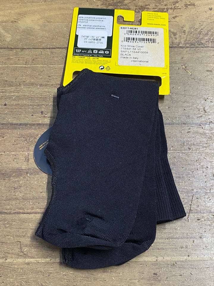 JV600 マヴィック MAVIC KNIT SHOE COVER シューズカバー 黒 L