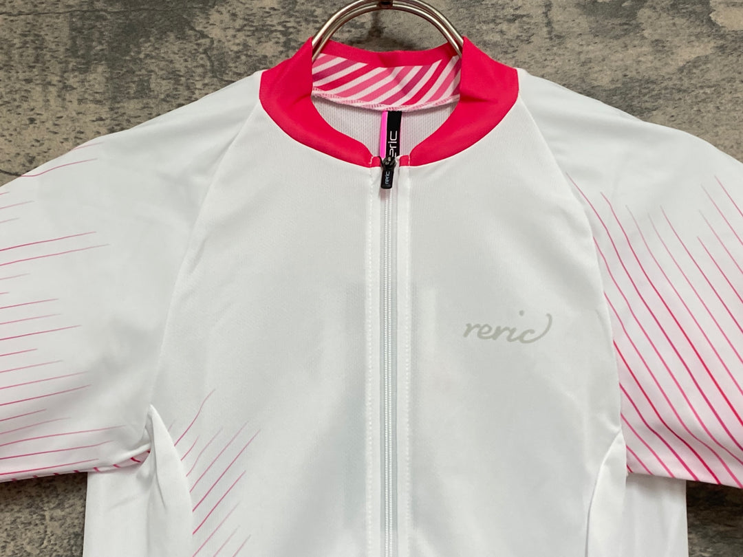 JW010 レリック reric Women's Himalia SS Jersey 半袖 サイクルジャージ S 白 レディース