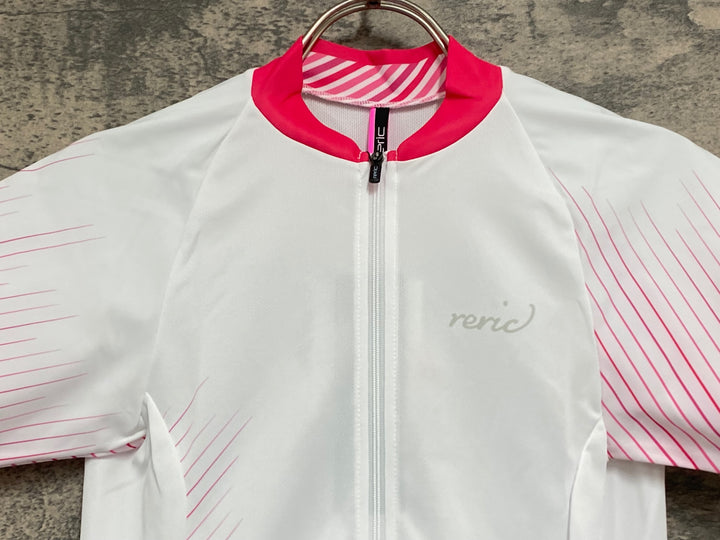 JW010 レリック reric Women's Himalia SS Jersey 半袖 サイクルジャージ S 白 レディース