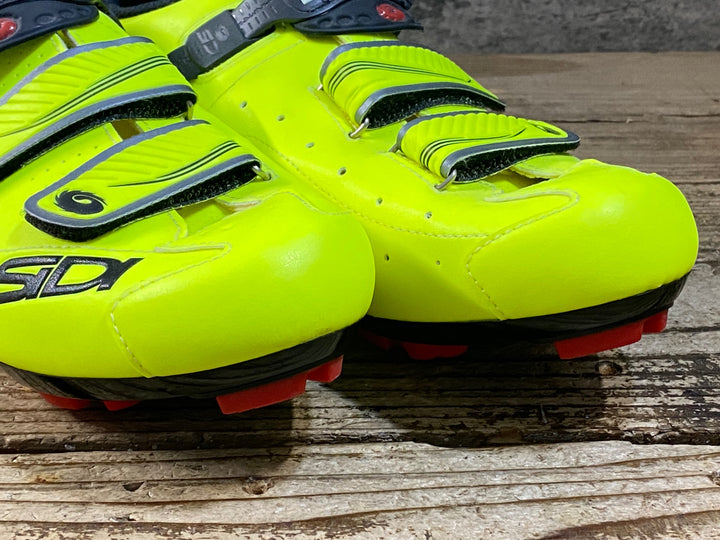 KG380 シディ SIDI TRACE MTB ビンディングシューズ 黄 SPD EU45 ※ペン字あり
