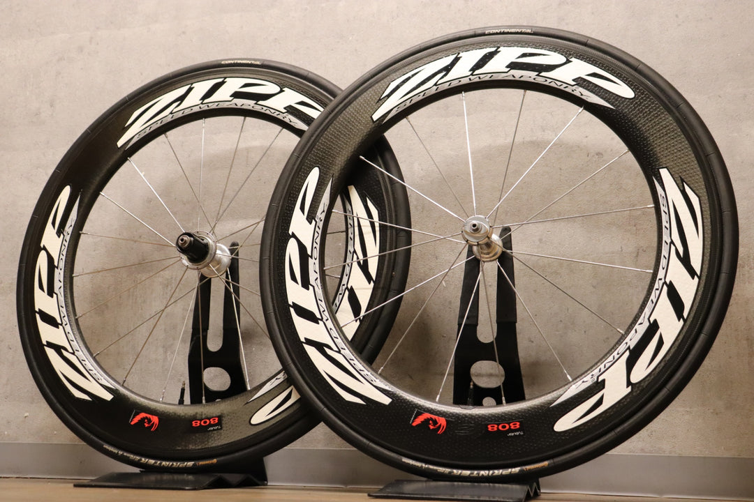 ジップ ZIPP 808 ファイアクレスト Firecrest カーボン チューブラー ホイールセット シマノ12/11S 【さいたま浦和店】