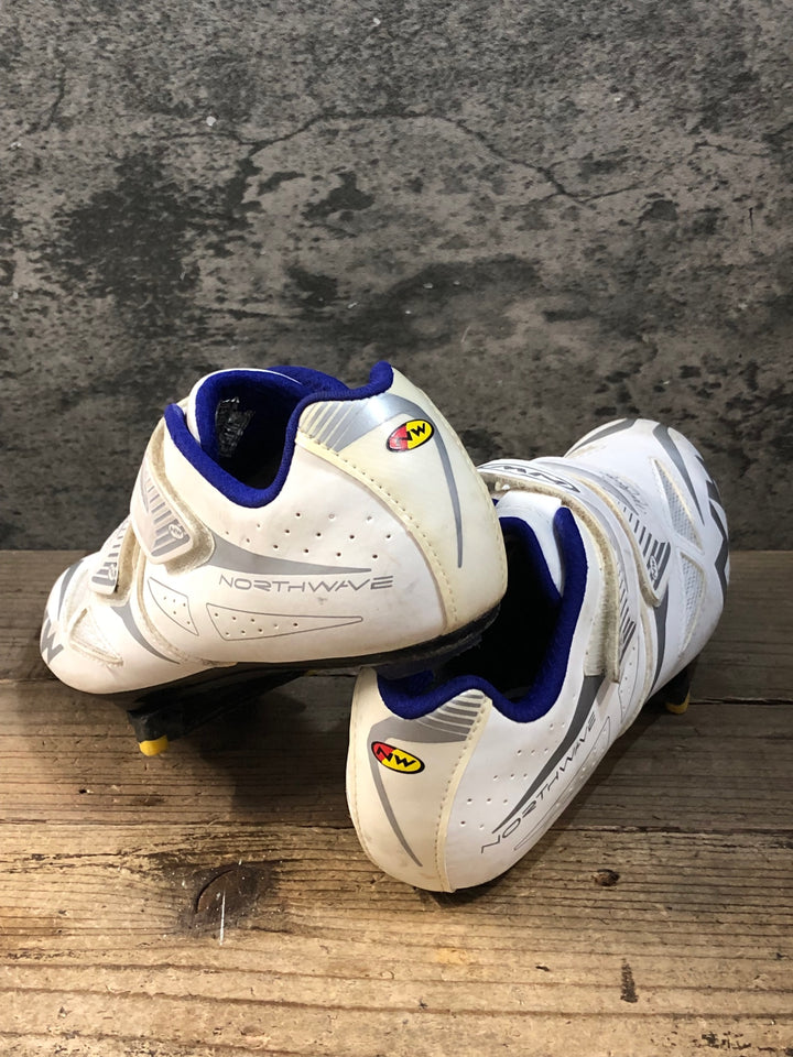 JT247 ノースウェーブ NORTHWAVE ECLIPSE EVO ビンディングシューズ 3穴 白 EU38