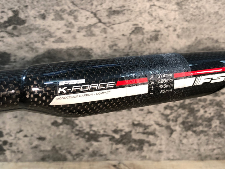 JM627 FSA K-FORCE COMPACT カーボン ドロップハンドル Φ31.8 エンドC-C420mm