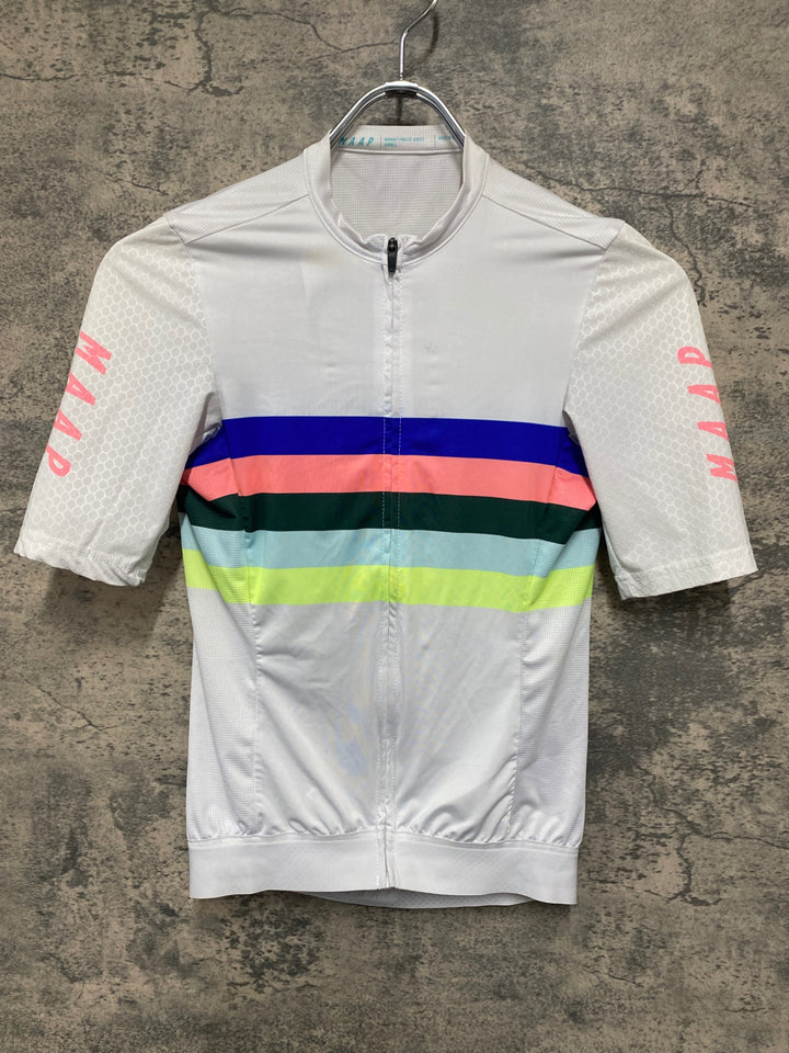 JV435 マープ MAAP WOMEN'S PRO FIT JERSEY 半袖 サイクルジャージ 白 XS