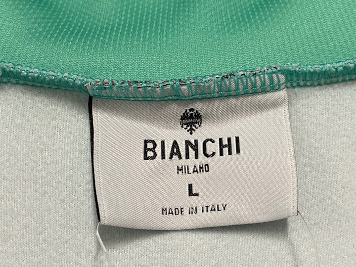 JT908 ビアンキ Bianchi 長袖 サイクルジャージ チェレステ L 裏起毛