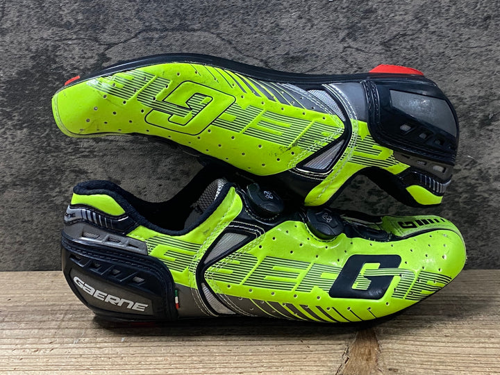 KP333 ガエルネ GAERNE CARBON G.CHRONO ビンディングシューズ 黄 黒 3穴 BOA EU42