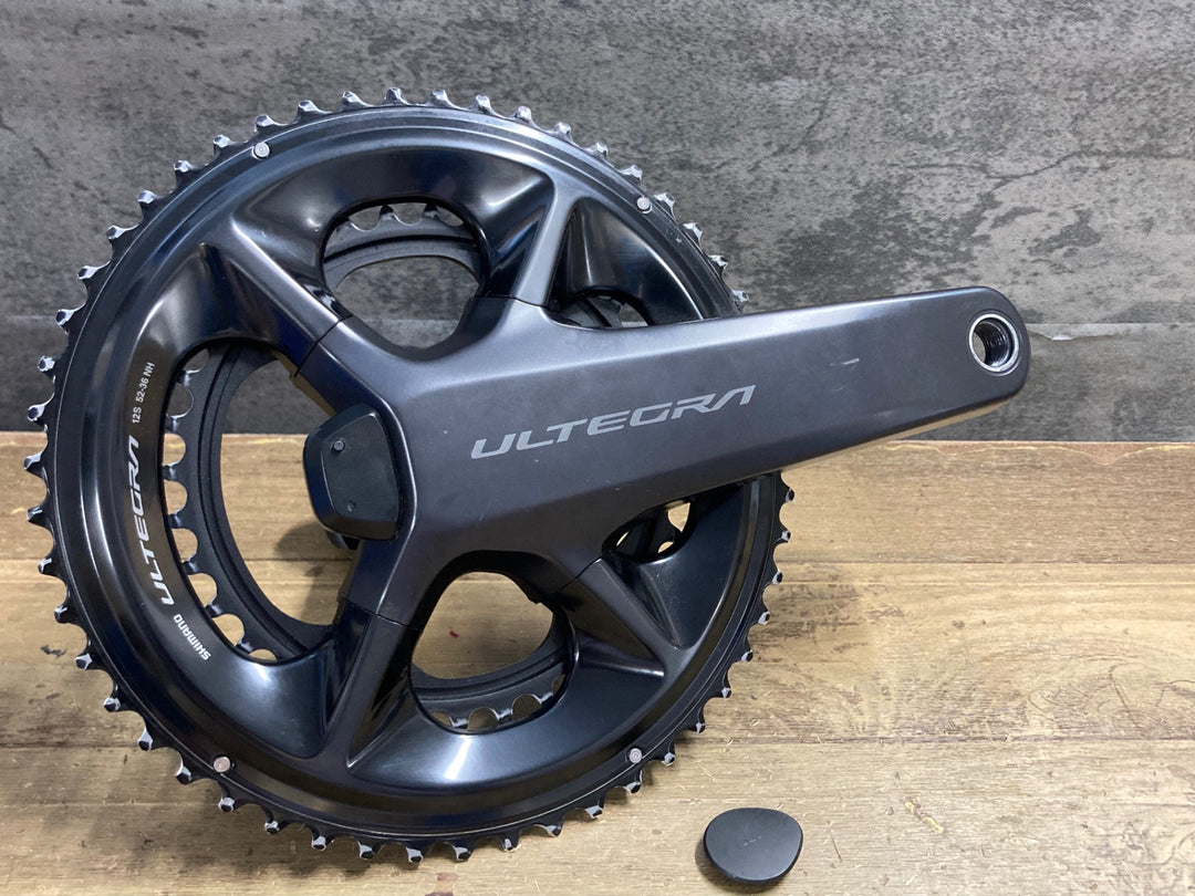 KL989 シマノ SHIMANO アルテグラ ULTEGRA FC-R8100P パワーメーター クランクセット 165mm 52/36T 接続確認済み