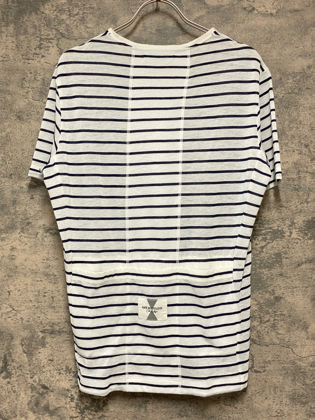 KD066 カフェドシクリステ CAFE DU CYCLISTE PAULINE Men 半袖 サイクルジャージ グラベル 白 ボーダー L